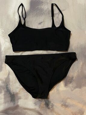 Old Navy Black Two-Piece Bikini Set, L